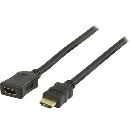 Transmedia HDMI verlengkabel - versie 1.4 (4K 30Hz) / zwart - 5 meter