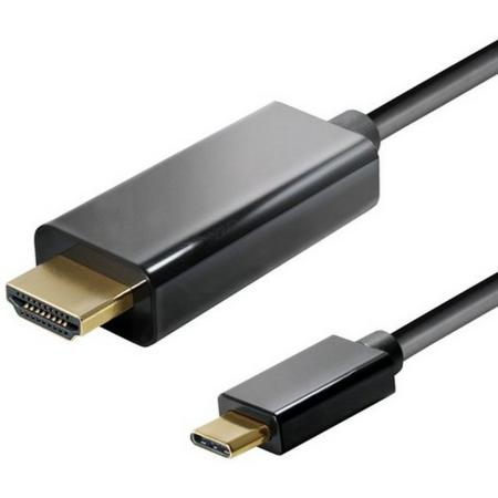 Transmedia USB-C naar HDMI kabel met DP Alt Mode - 4K 60 Hz - 2 meter