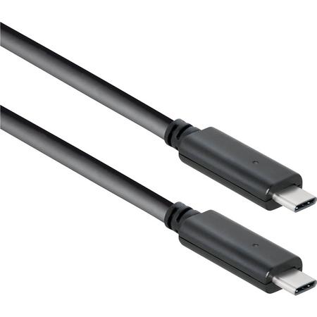 Transmedia USB-C naar USB-C kabel - USB3.1 Gen 2 - tot 20V/3A / zwart - 1 meter