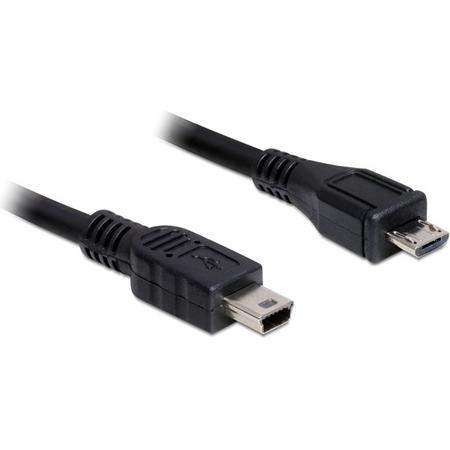 Transmedia USB2.0 kabel Micro B (m) - Mini B (m) - 2 meter