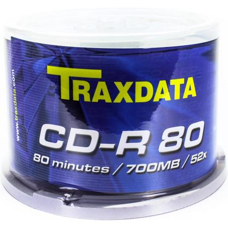 Traxdata CD-R 700MB/80 minuten 52x 50pk