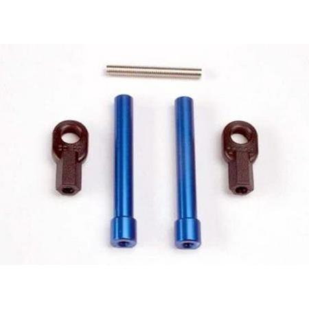 Bellcrank posts, aluminum (2)/ steering link threaded rod (3