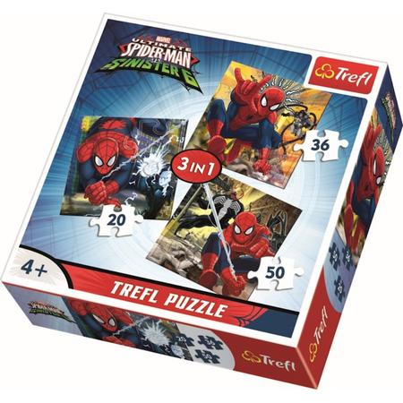 3 in 1 - Spidermans world/ Disney Marvel Spiderman Legpuzzel