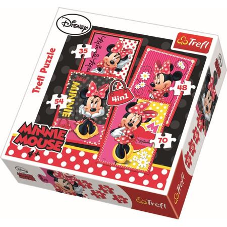 4 in 1 - Beautiful Minnie / Disney Minnie Mouse Legpuzzel