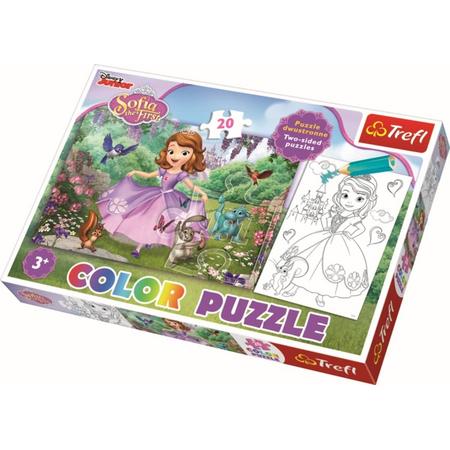 Color Puzzel 20 pcs - Sofia among the trees / Disney Legpuzzel