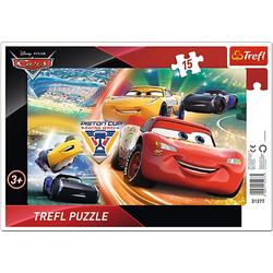 Framepuzzel  - Disney Cars, 15 stukjes Puzzel