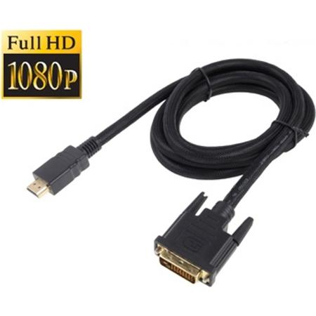 1,8M High Speed HDMI male naar DVI male kabel adpater voor o.a. Playstation 3