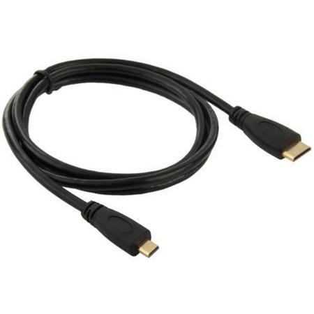 Mini HDMI naar Micro HDMI kabel 1 meter (male to male)