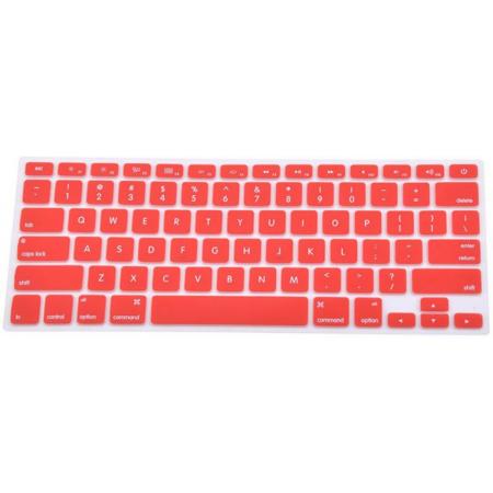 CrystalGuard Keyboard Cover Protector Keyboard Protection Macbook Air, Pro 13-inch - Rood