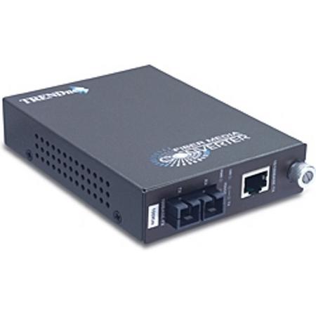 Trendnet TFC-110S100 netwerk media converter 200 Mbit/s 1300 nm Single-mode Grijs
