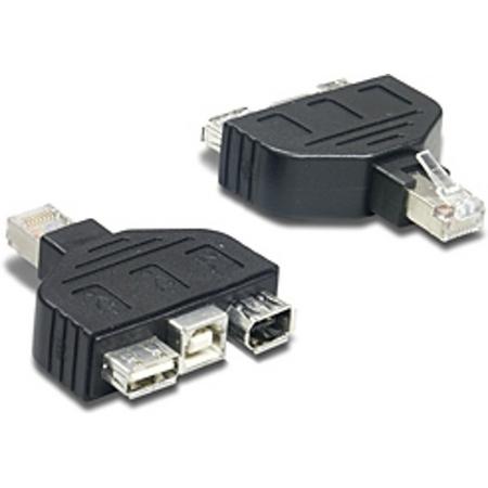 Trendnet USB & FireWire adapter for TC-NT2 Zwart kabeladapter/verloopstukje