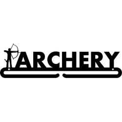 Archery Medaillehanger zwarte coating - (35cm breed) - Nederlands product - incl. cadeauverpakking - sportcadeau - topkado - medalhanger - medailles - boogschieten - medaille rek - kerst - sinterklaas