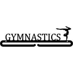 Gymnastics Girl Medaillehanger zwarte coating - (35cm breed) - Nederlands product - incl. cadeauverpakking - sportcadeau - topkado - medalhanger - medailles - turnen - gymnastiek - kinderverjaardag - kinderkamer - kerst - sinterklaas