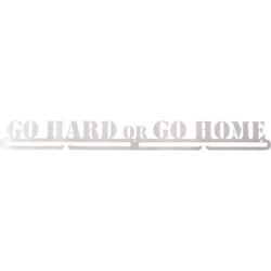 Medaillehanger - RVS - Go Hard or Go Home (70cm breed)