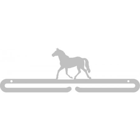 Medaillehanger - RVS - Paard (35cm breed) - Nederlands product - incl. cadeauverpakking - eigen ontwerp mogelijk - sportcadeau - topkado - medalhanger - medailles - paardensport – paardrijbroek - zadel - muurdecoratie