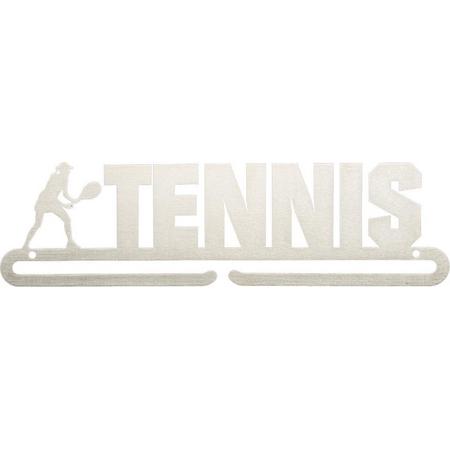 Medaillehanger - RVS - Tennis Girl (35cm breed)