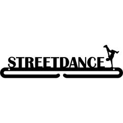 Streetdance Medaillehanger zwarte coating - (35cm breed) - Nederlands product - incl. cadeauverpakking - sportcadeau - topkado - medalhanger - medailles - danscadeau - dansprestaties- danssport - muurdecoratie- kerst - sinterklaas