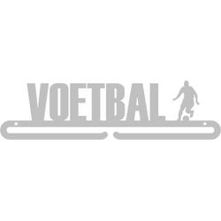 Voetbal Man Medaillehanger RVS (35cm breed) - Nederlands product - incl. cadeauverpakking - sportcadeau - topkado - medalhanger - medailles  - voetbal kado - voetbal accessoires - kinderverjaardag