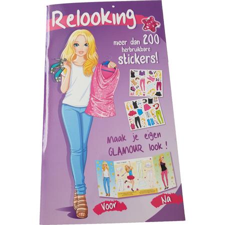Relooking stickerboek - Stickerboek voor meisjes - Stickerboek herbruikbare stickers