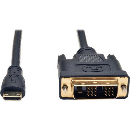 Tripp Lite P566-010-MINI video kabel adapter 3,05 m DVI-D Mini-HDMI Zwart