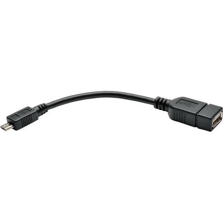 Tripp Lite U052-06N kabeladapter/verloopstukje Micro-USB B USB A Zwart