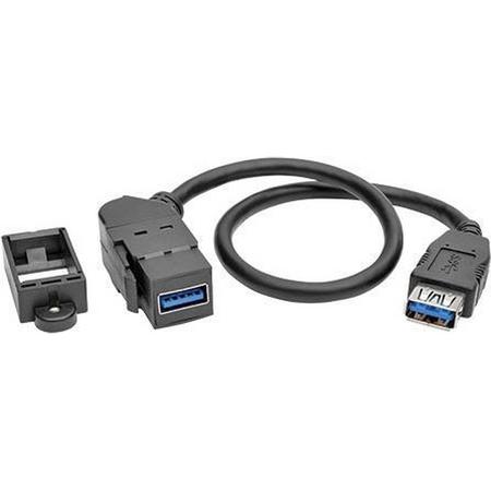 Tripp Lite U325-001-KPA-BK USB-kabel 0,3 m 3.2 Gen 1 (3.1 Gen 1) USB A Zwart
