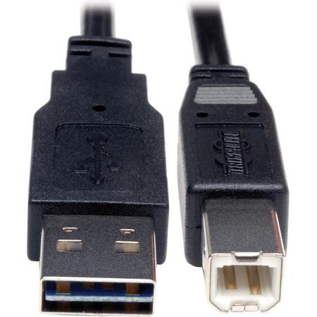 Tripp Lite UR022-001 USB-kabel 0,3 m 2.0 USB A USB B Zwart