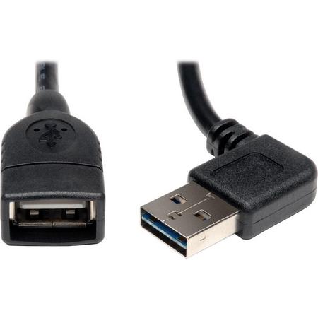 Tripp Lite UR024-18N-RA USB-kabel 0,46 m 2.0 USB A Zwart