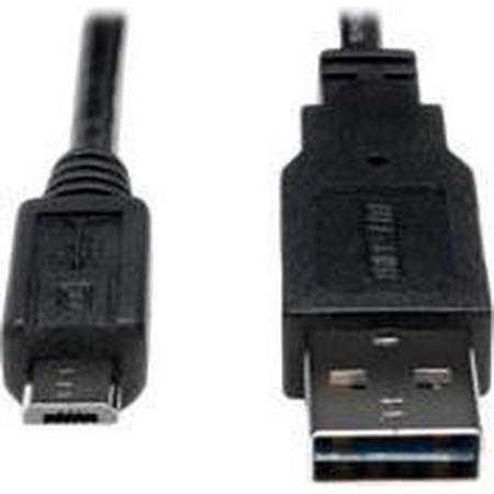 Tripp Lite UR050-001-24-10 USB-kabel 0,3 m USB A Micro-USB B Zwart