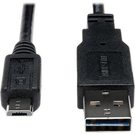 Tripp-Lite UR050-003-24G Universal Reversible USB 2.0 Cable, 28/24AWG (Reversible A to 5Pin Micro B M/M), 3-ft. TrippLite