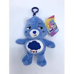Troetelbeertjes rugzak clipje blauw - 14 cm - Sleutelhanger - Pluche - Care Bears