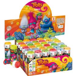 24x Trolls bellenblaas flesjes met spelletje 60 ml voor kinderen - Trollen - Uitdeelspeelgoed - Grabbelton speelgoed