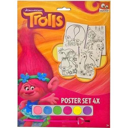 Trolls Poster Art Set - Waterverf