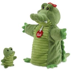   Hand- En Vingerpop Krokodil Groen 26 Cm