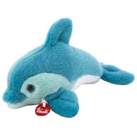 Trudi Knuffel Dolfijn Trudino Blauw 15 Cm