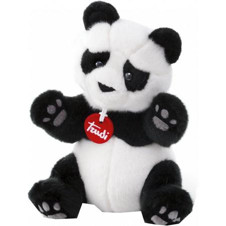 Trudi Knuffel Pandabeer Kevin 24 Cm Zwart / Wit