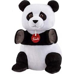 handpop Panda 24 cm pluche zwart/wit