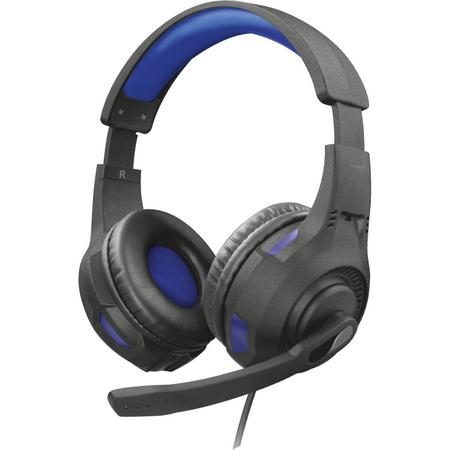 Trust GXT307B RAVU PS4 Gaming Headset - Zwart/Blauw