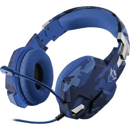 Trust GXT322B CARUS PS4 Gaming Headset - Blauw Camo