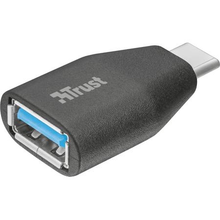 Trust USB-C naar USB-A adapter - Zwart