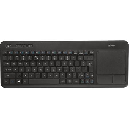 Trust Veza Touchpad toetsenbord RF Draadloos PORTUGESE LAY-OUT(QWERTY) Black