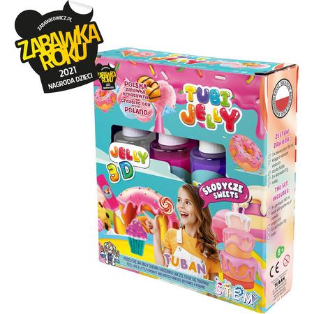 TUBI JELLY - SET met 3 kleuren - snoepgoed