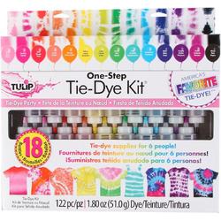 One-step Tie Dye Kit - Tie Dye Party (voor 6 personen) - 14 kleuren - 51.0g