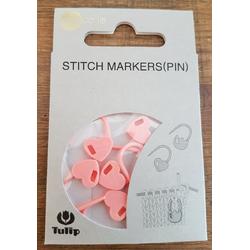 Tulip stitch markers Roze hart