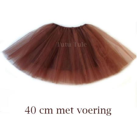 Tutu - bruin met voering - 40 cm