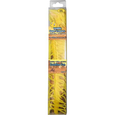 Twiddle Super Crawlerz - Squish n Stretch - Solar Yellow - Fidget Toy