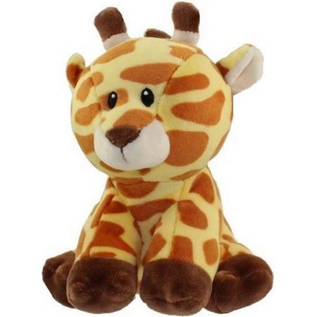 Pluche Ty Beanie giraffe/giraffen knuffel Gracie 17 cm speelgoed - Giraffen jungle dieren knuffels - Speelgoed voor kinderen