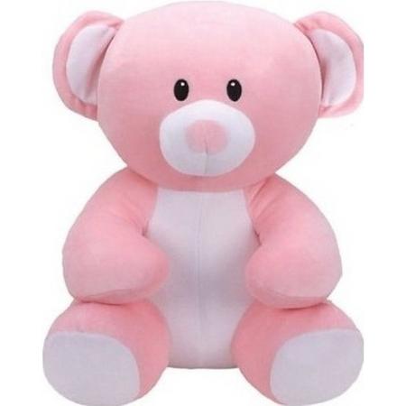 Pluche Ty Beanie roze beer/beren knuffel princess 17 cm speelgoed - Beren bosdieren knuffels - Speelgoed voor kinderen