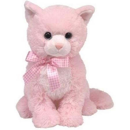 Pluche Ty Beanie roze poes/kat knuffel Duchess 22 cm speelgoed - Katten huisdieren knuffels - Speelgoed voor kinderen