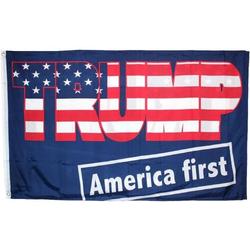 USArticlesEU - Donald Trump Vlag - Trump Vlag - Trump 2024 - Trump 2020 - Verkiezingen vlag - Amerika vlag - US vlag- USA Vlag - Trump vlag Blauw - America first vlag - 150 x 90 cm